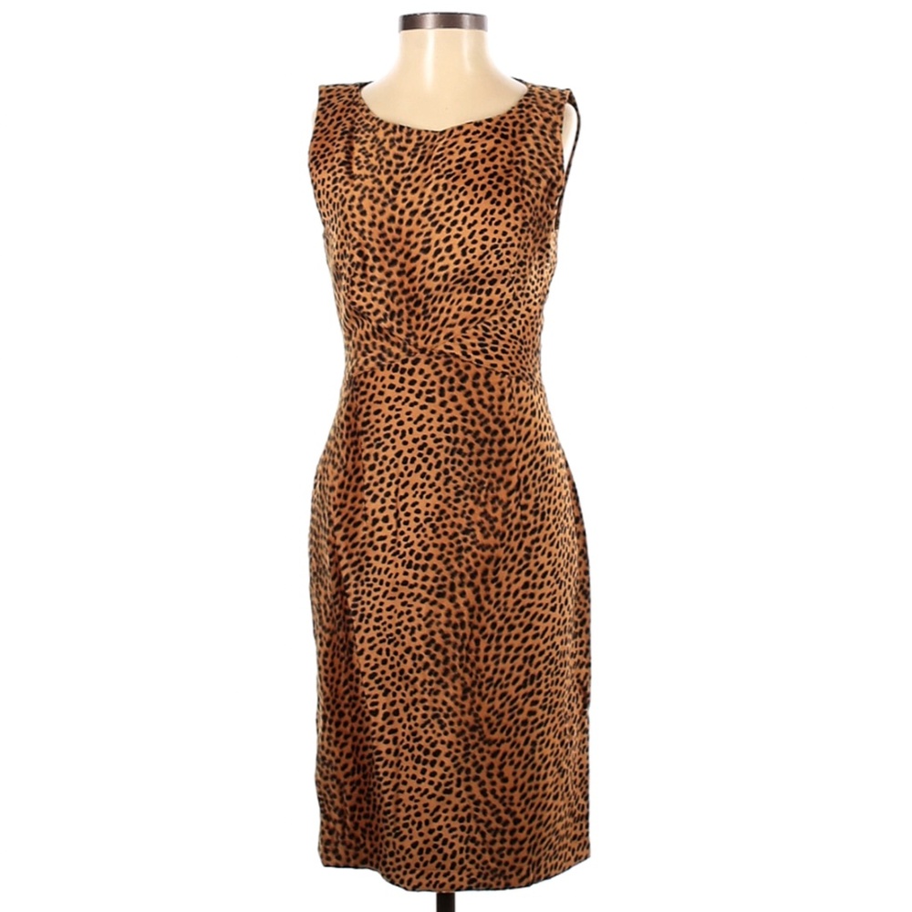Moschino Jeans Leopard Print Sheath Dress (Size XS)